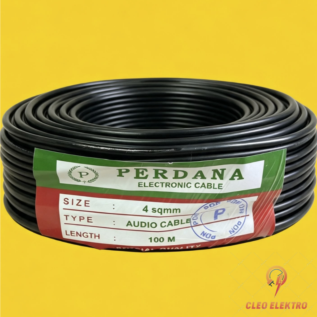 KABEL PERDANA AUDIO ROLL 1x4 sqmm 100 METER CABLE ROLL