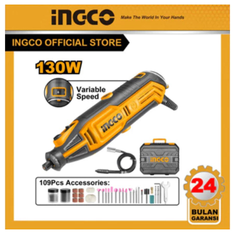 Mini Grinder Mesin Rotary Tool Die Grinda Gerinda Bor INGCO MG13328