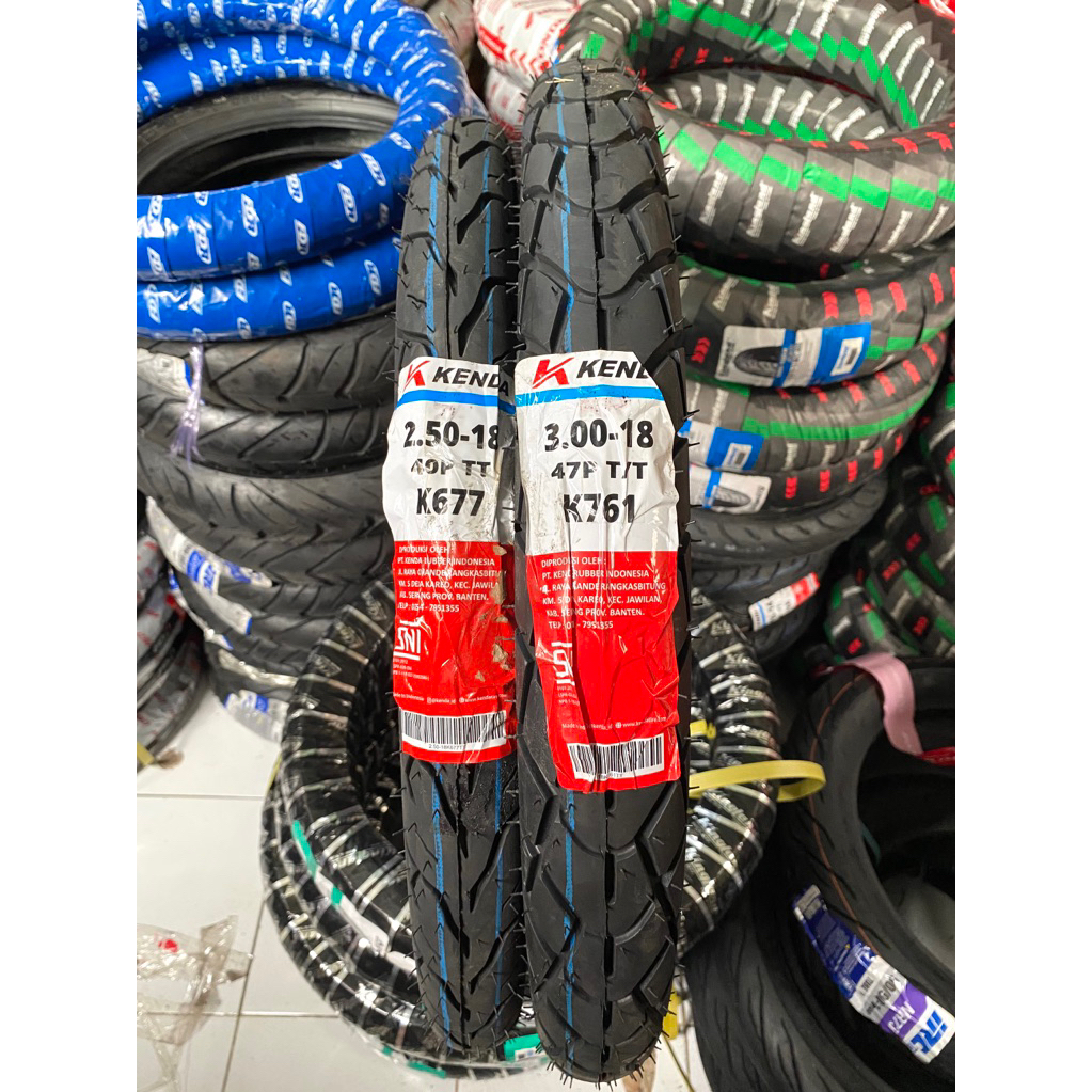 Ban Motor Kenda Ring 18 250-18 TT K677 275-18 TT 300-18 TT K761 Tubetype Ban Luar Original