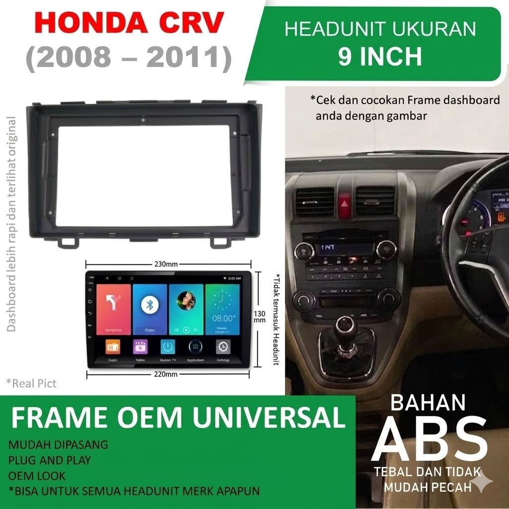 Frame android CRV Gen 2 tahun 2008-2011