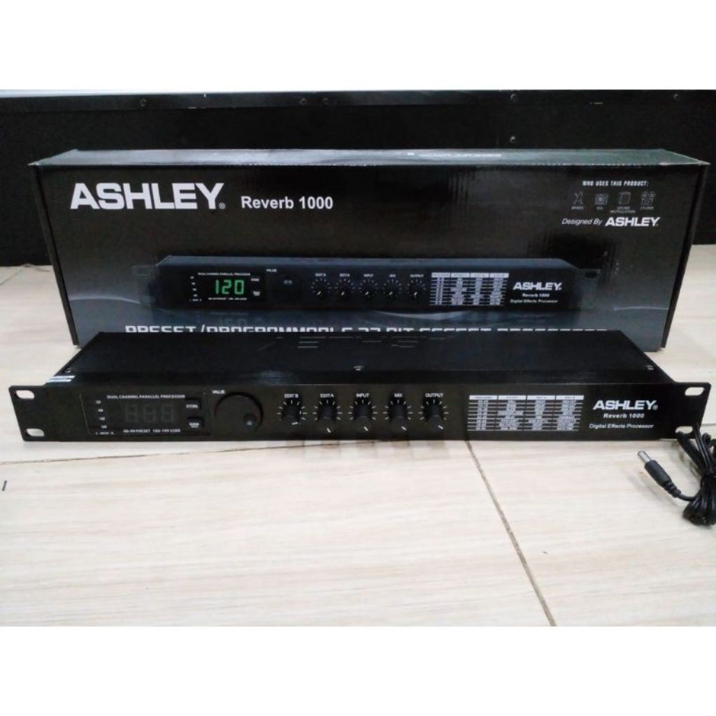 ASHLEY AUDIO EFFECT PROCESSOR ORIGINAL BEKAS LIKE NEW KONDISI NORMAL SIAP PAKAI