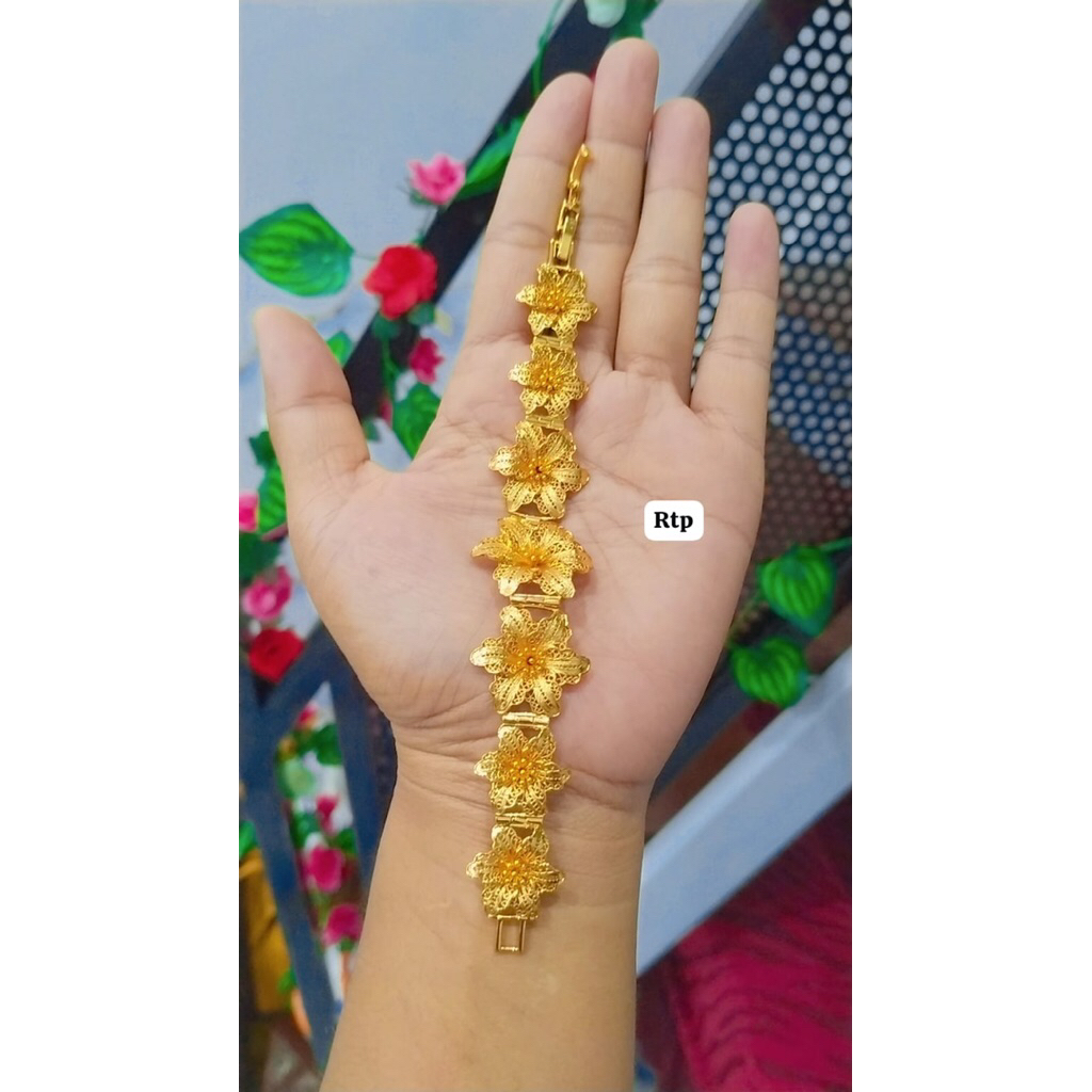 gelang replika emas kendari mewah
