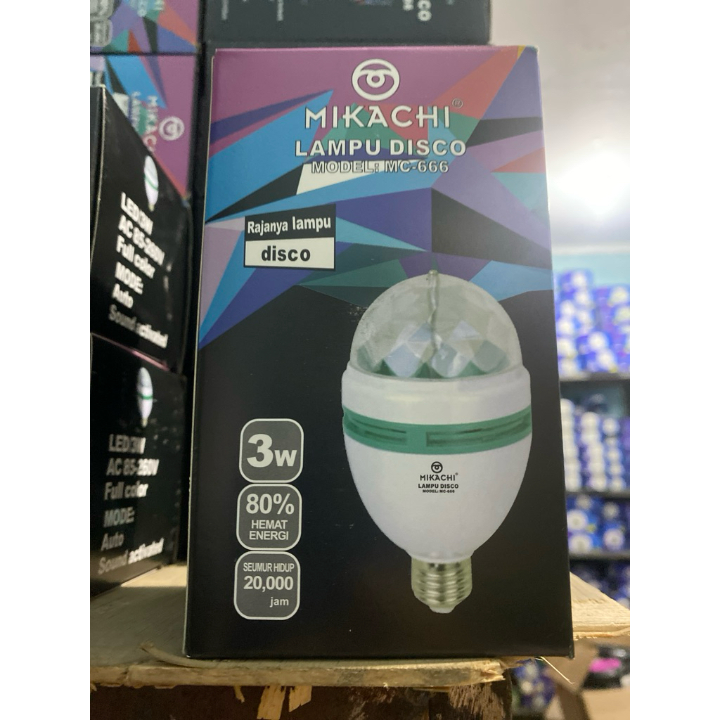 MIKACHI LAMPU DISCO KERLAP KERLIP (MUTER)