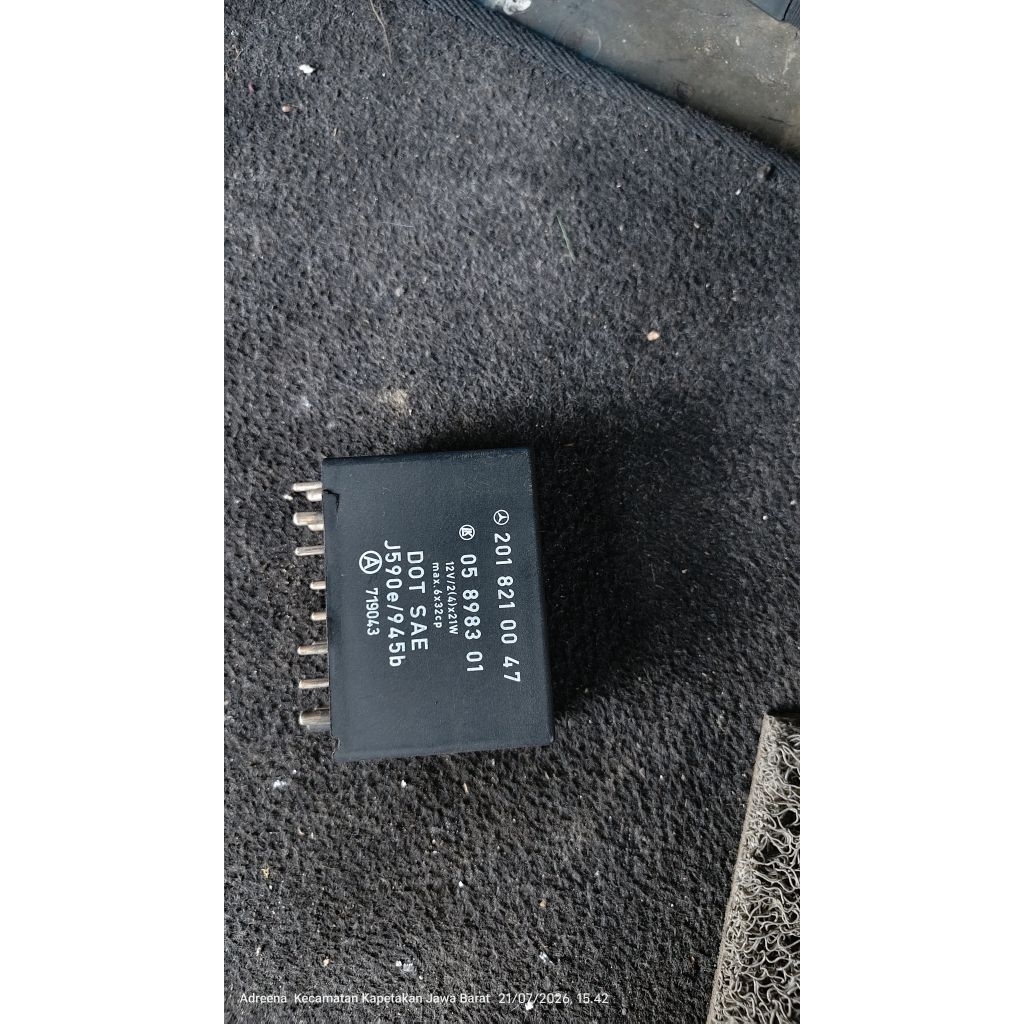 modul relay hazard wiper Mercy C180 C200 W202