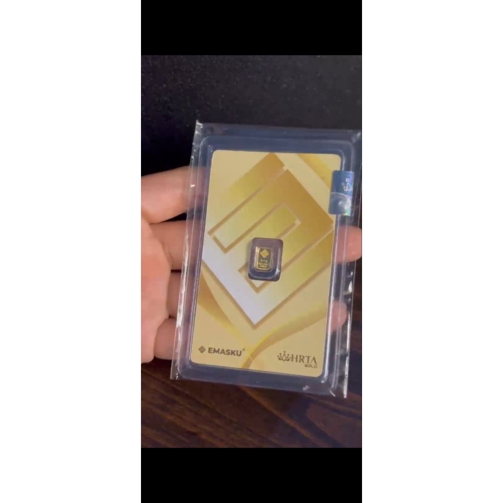 READY STOCK] Emas Mini Gold Hartadinata 0.1 Gram - 999.9 Fine Gold Sertifikat Resmi
