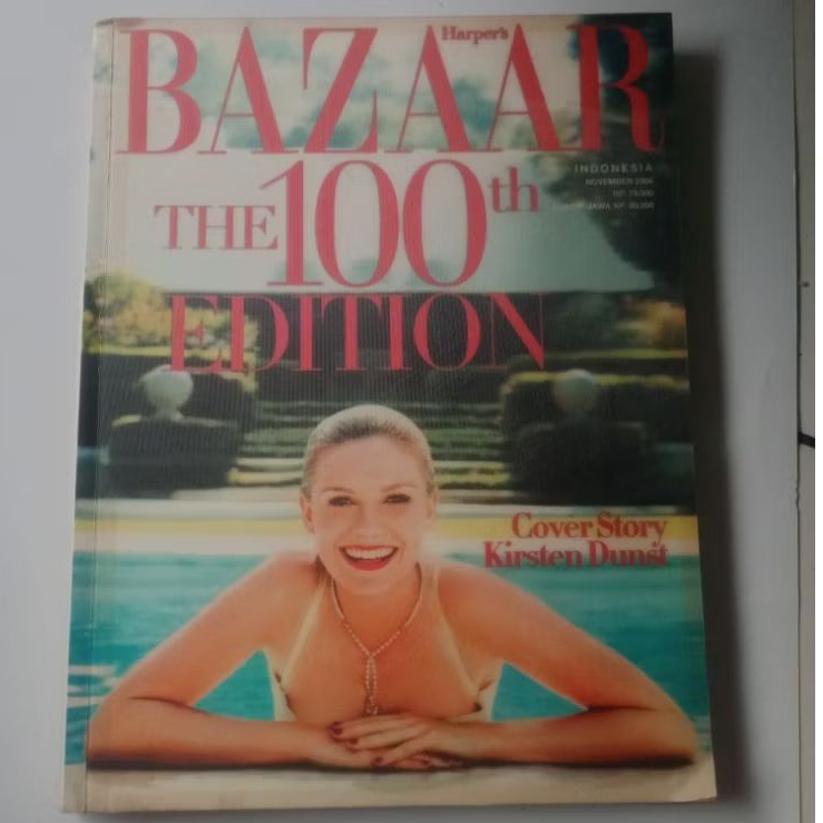 Majalah Harper's Bazaar Indonesia Cover Kirsten Dunst