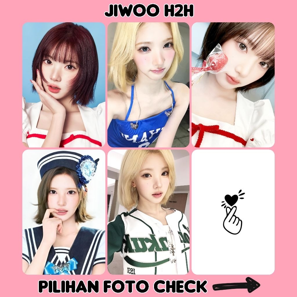 Photocard unnof JIWOO h2h kartu foto HD