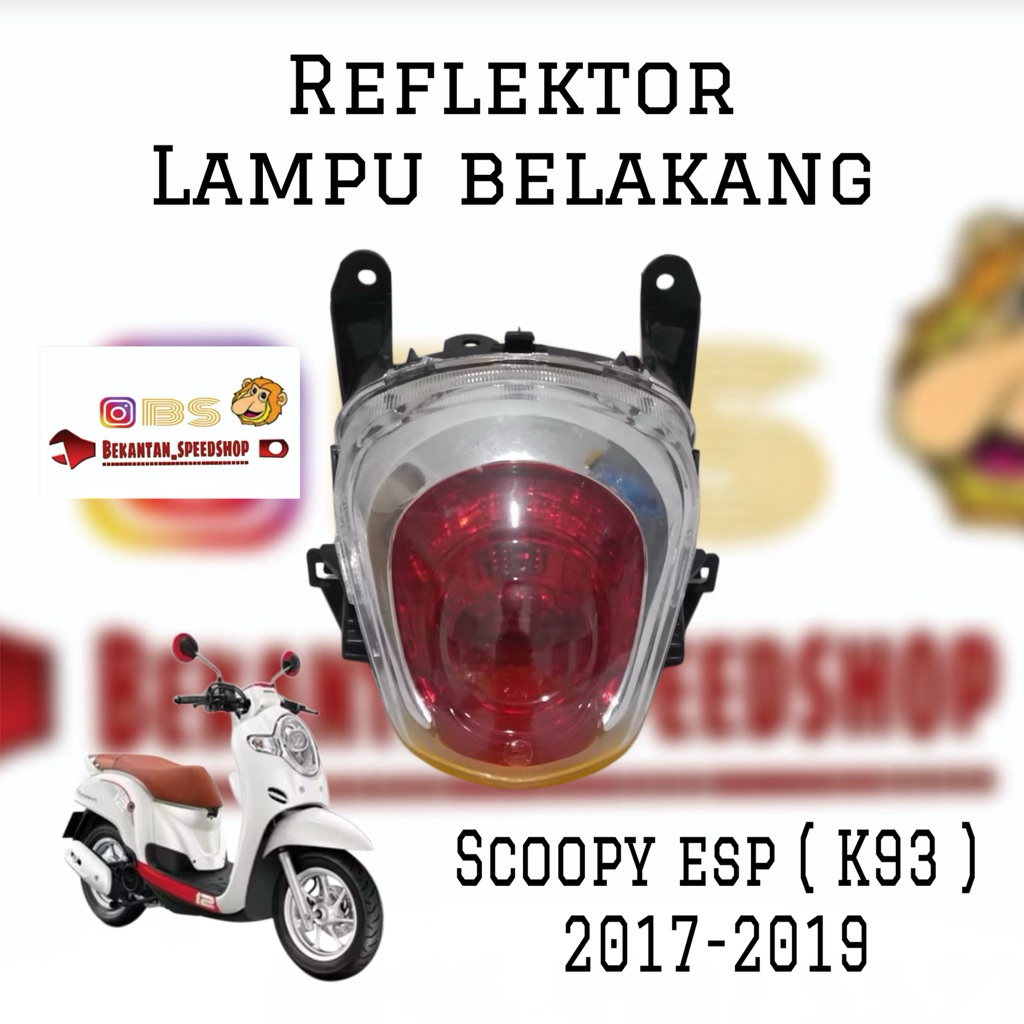 reflektor belakang scoopy esp (K93) (2017-2019)