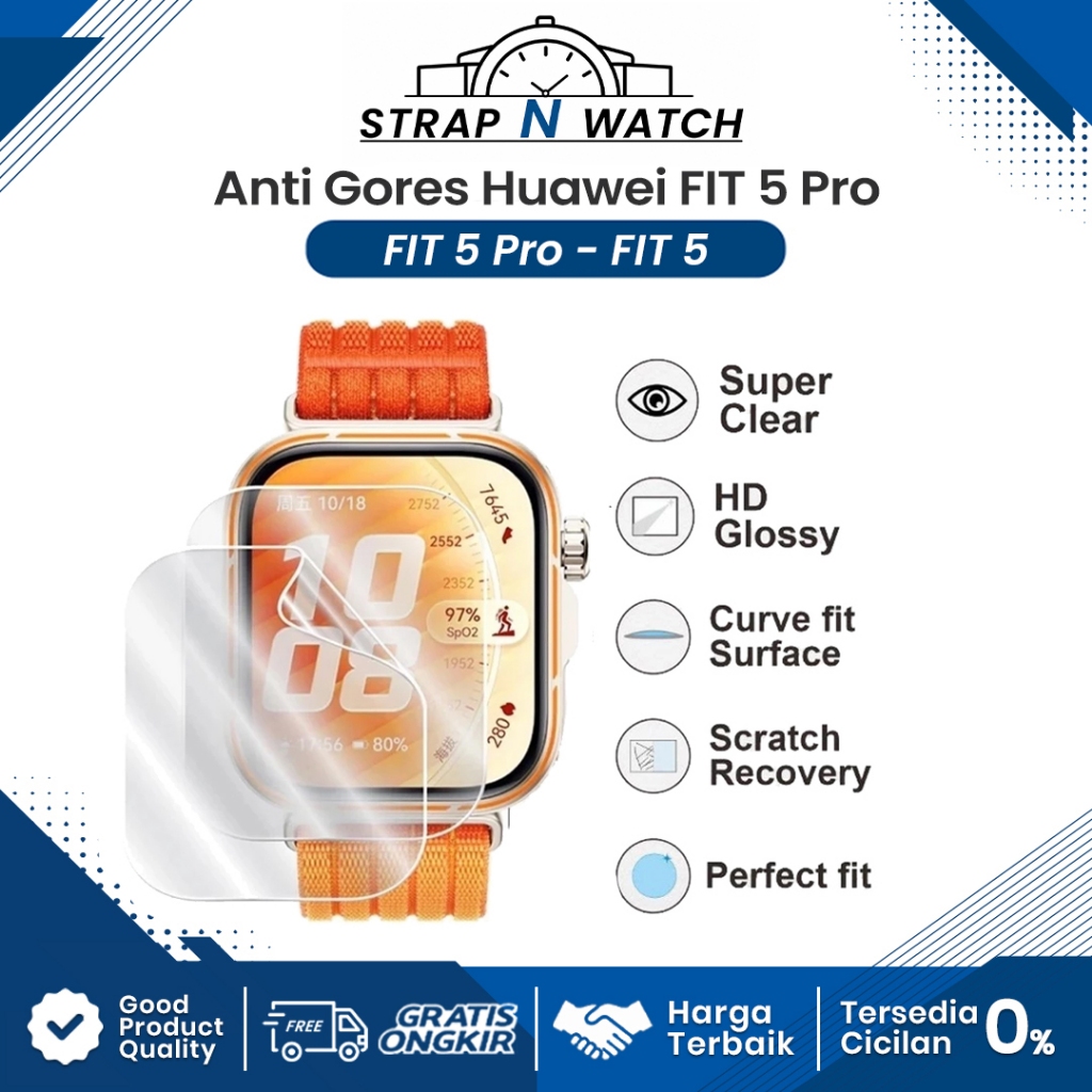 Hydrogel Screen Protector Huawei Watch Fit 5 Watch Fit 5 Pro Anti Gores Huawei Watch Fit 5 Pro Fit 5