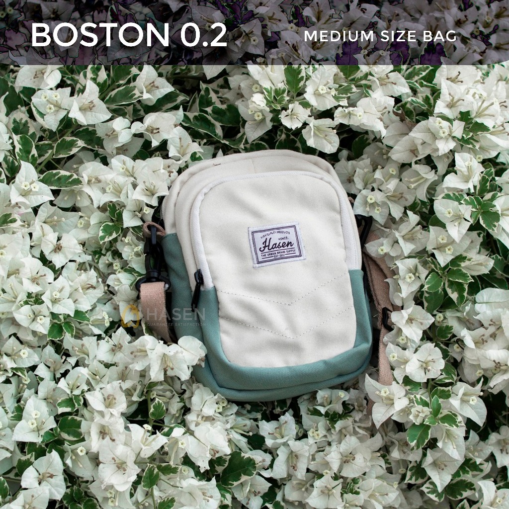 BOSTON 0.2 Tas Selempang Medium Kanvas Waterproof Hasen