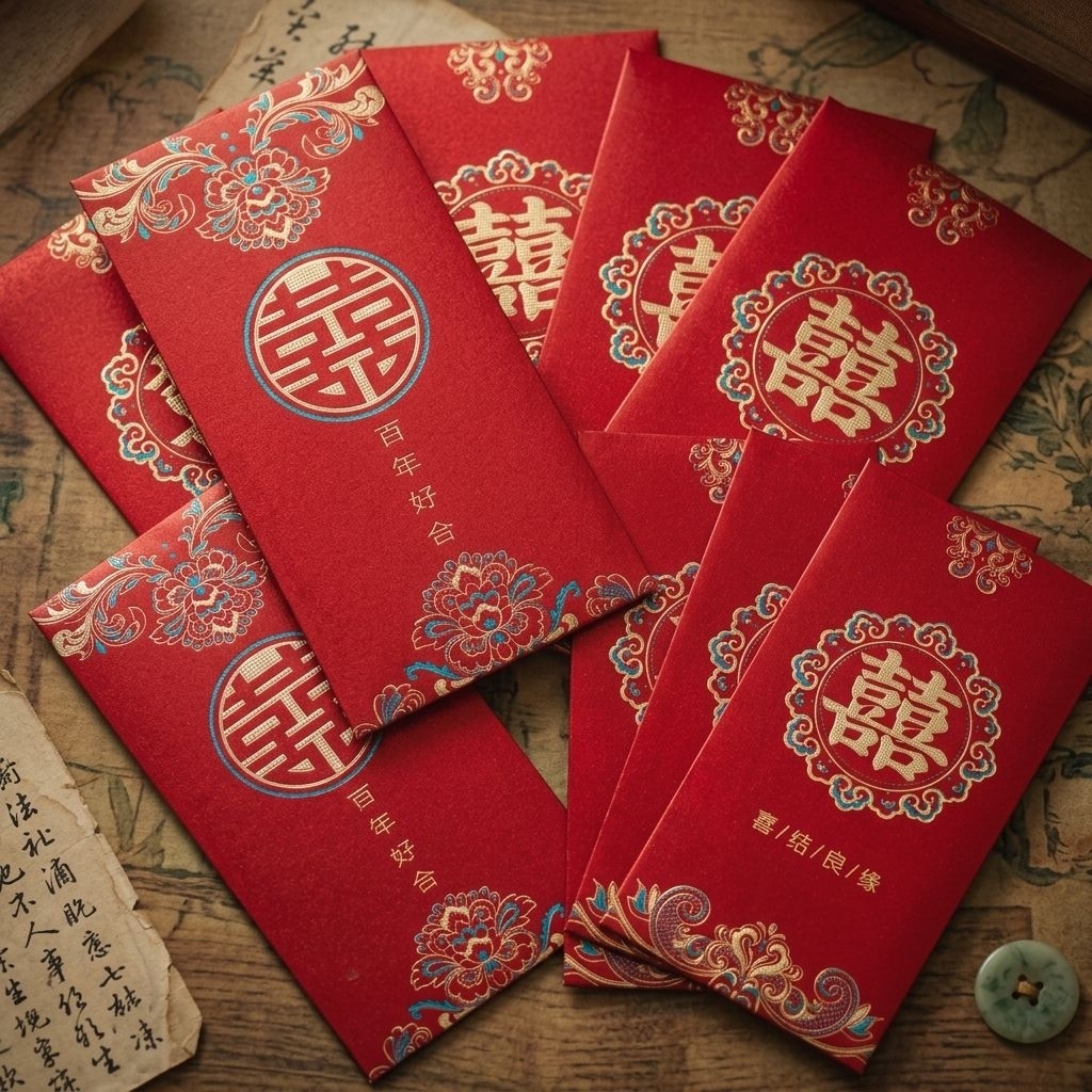 KERTAS AMPAO WEDDING, SANGJIT, HONG BAO, SHUANG XI, LAMARAN 523104