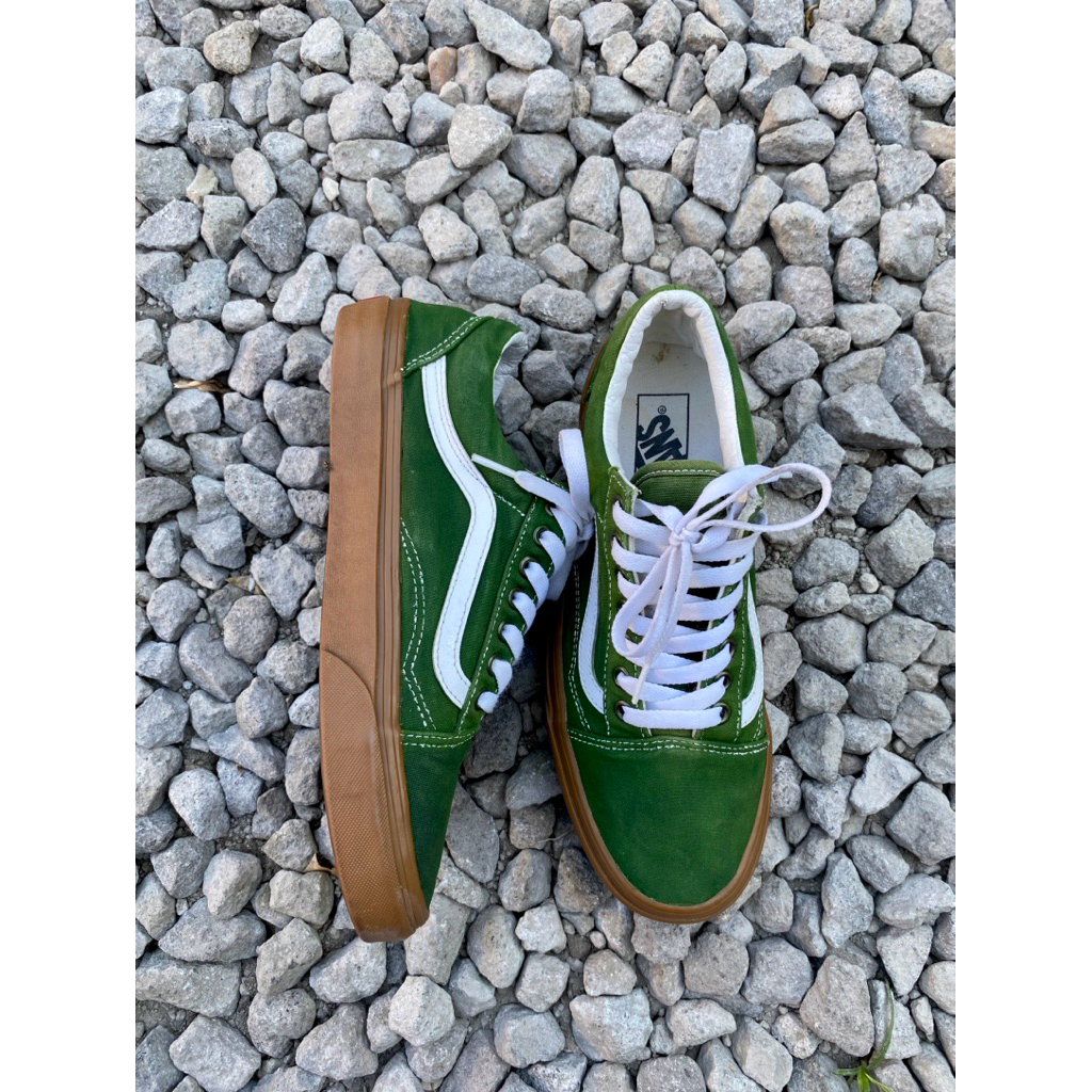 Vans Old Skool Greener Pastures Gum Sole Second/Bekas Original