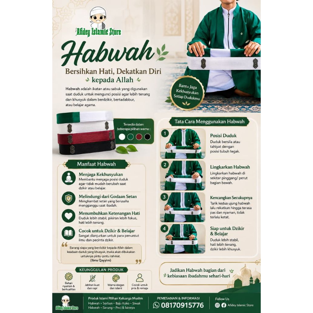 HABWA SABUK DUDUK. HABWAH TEROMPAH BORDIR