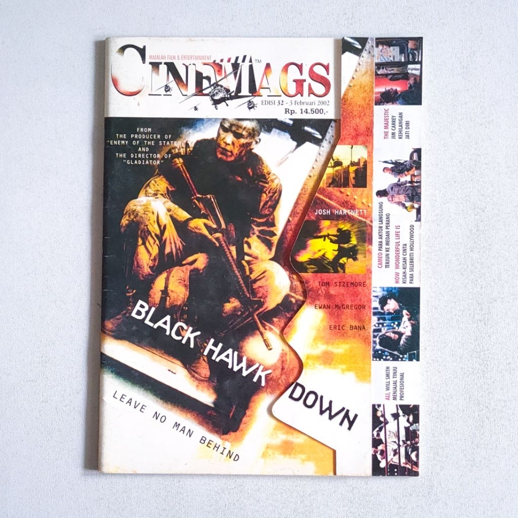 Majalah CINEMAGS Edisi 32 - 03 Februari 2002 Black Hawk Down + bonus poster
