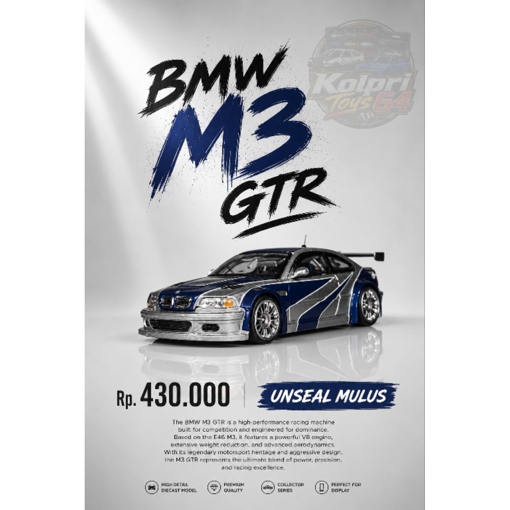 MJ DIECAST BMW M3 GTR
