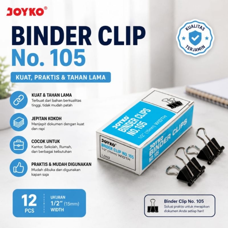 {MT} Blinder clips joyko 105(1pack)