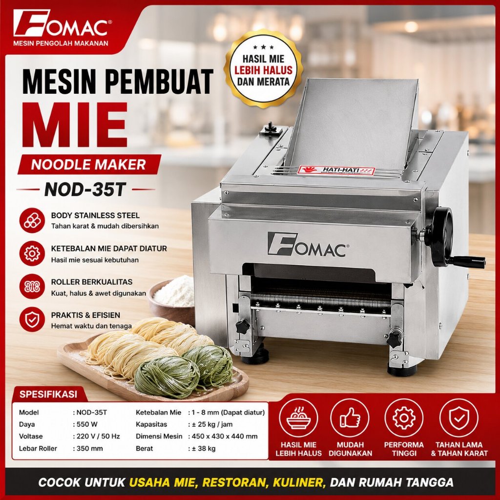 FOMAC MESIN PEMBUAT MIE / NOODLE MAKER (FOMAC) NOD-35T