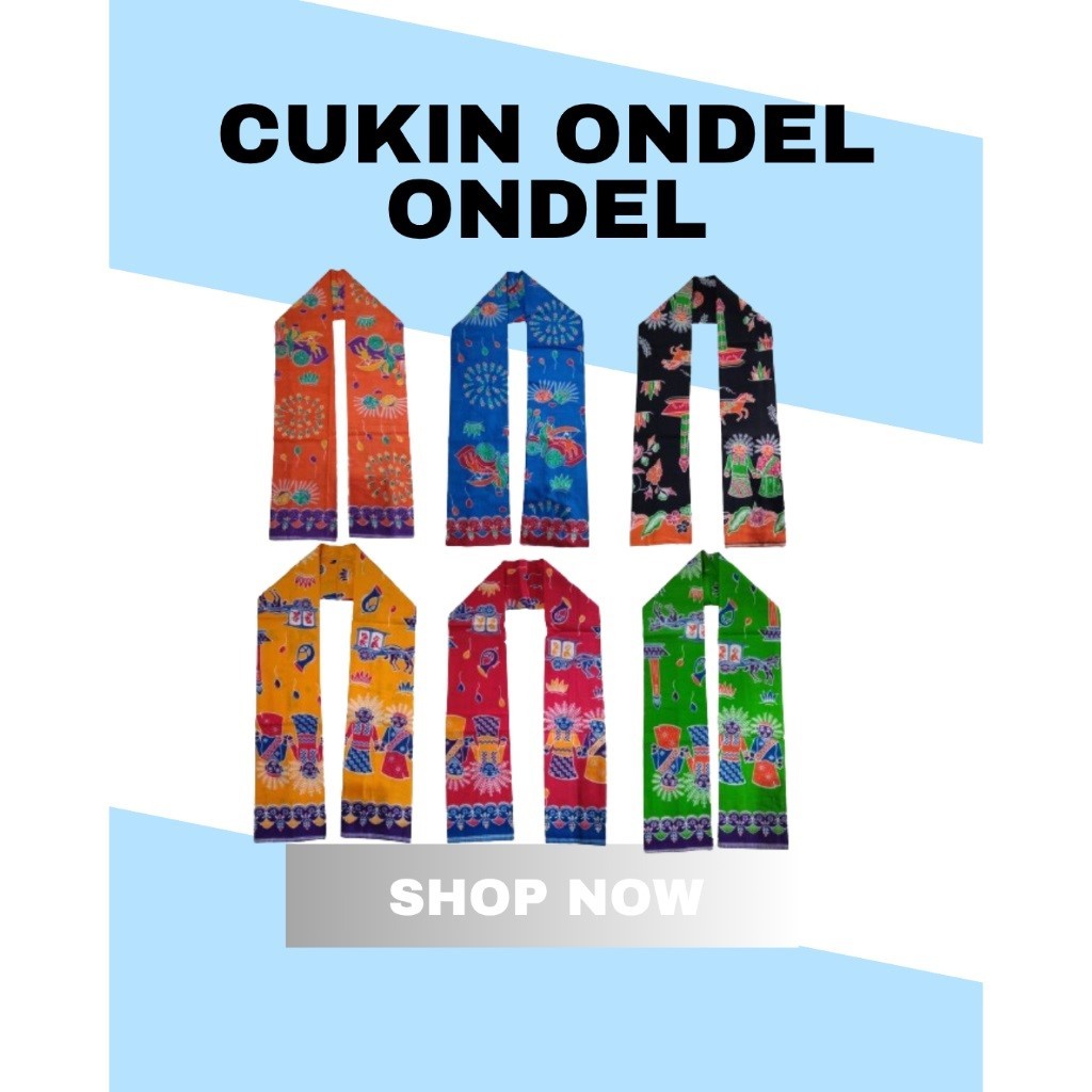 selendang betawi / cukin betawi/Cukin Betawi Syal Betawi Selendang Betawi Cukin Ondel Ondel Cukin Ba