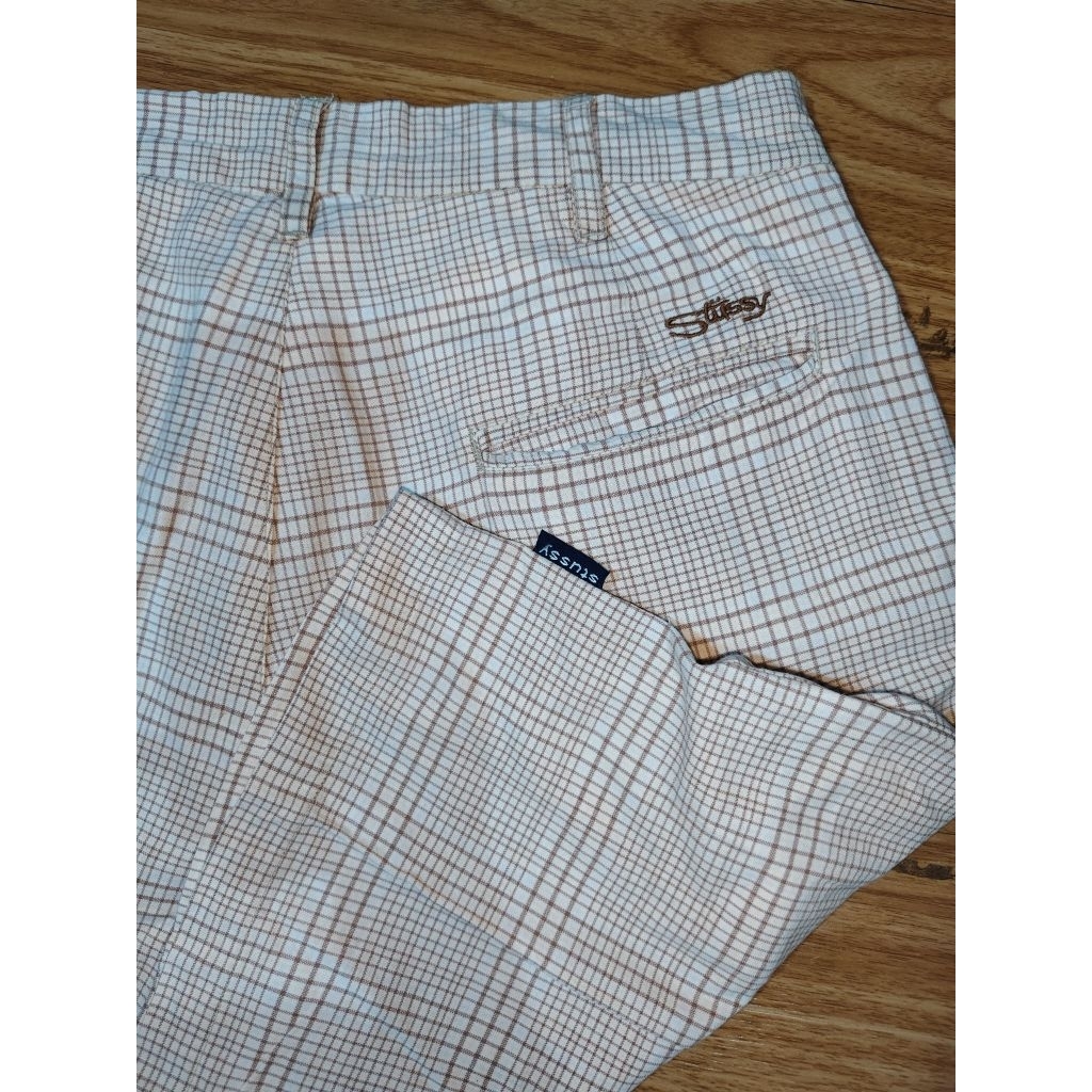 Vintage stussy plaid short pants short pants plaid Vintage plaid short pants