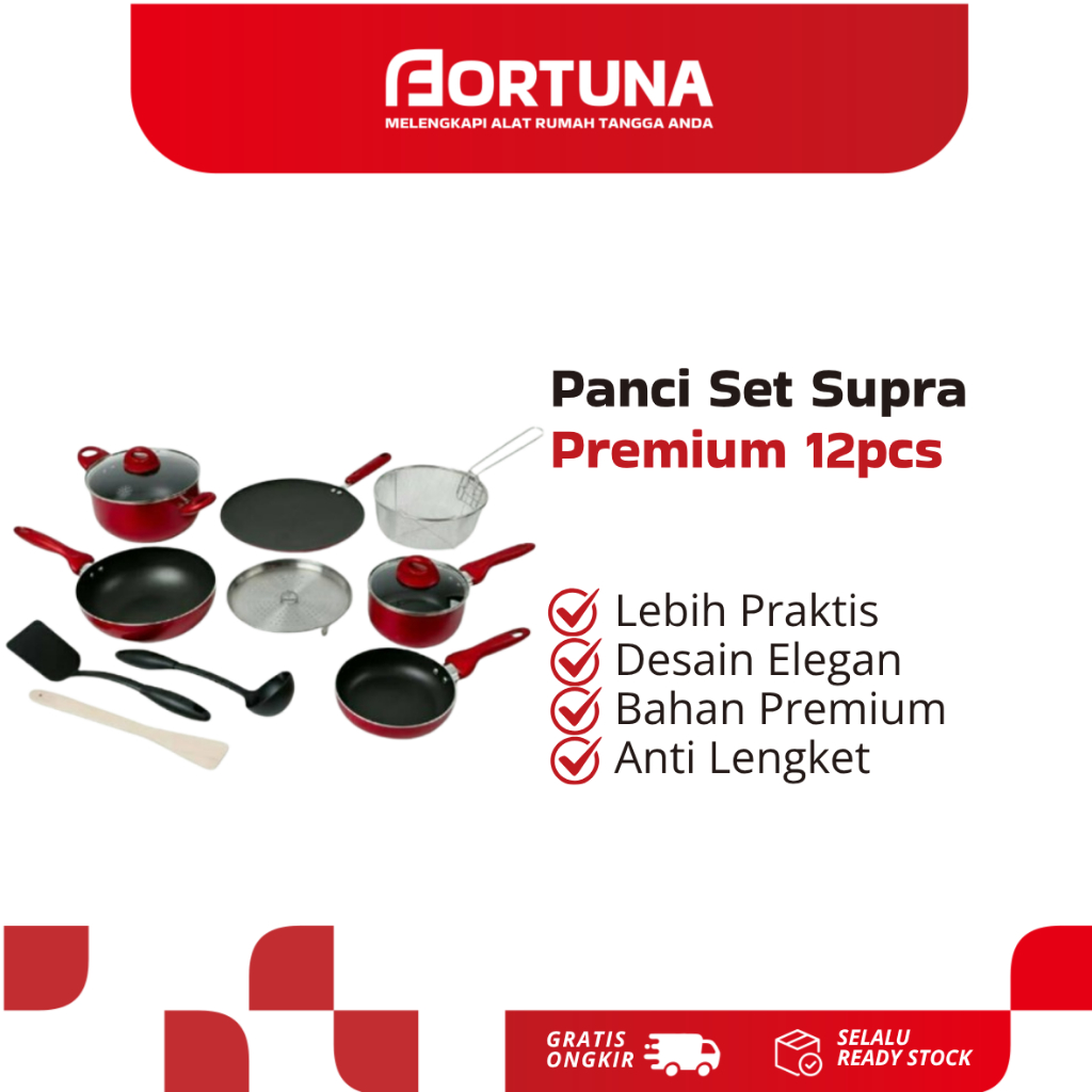 Panci Set Supra Premium 12pcs Supra Rosemary Premium Cookware Set 12 Pcs Set Panci Masak Serbaguna