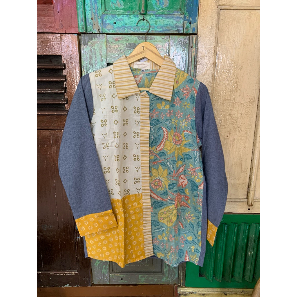 Batik Luwes Putera - Blus Kombinasi