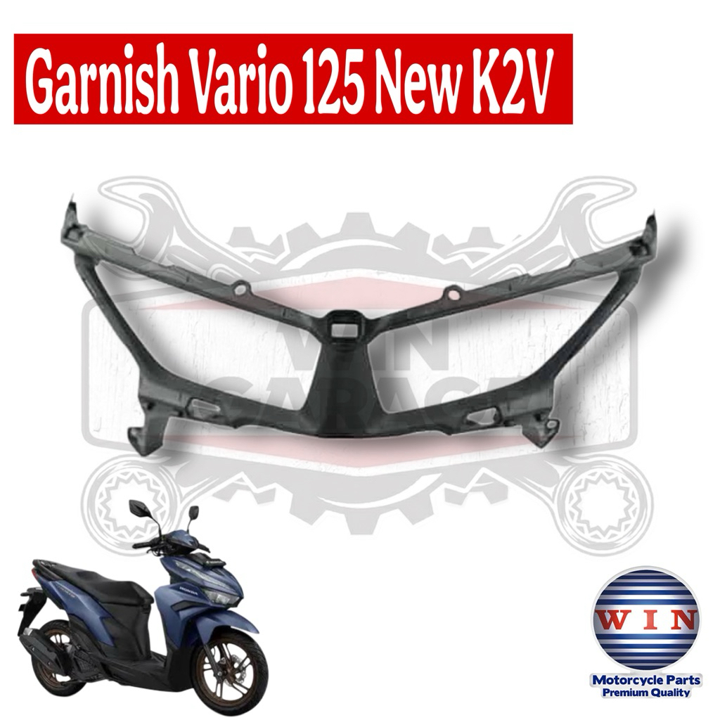 Garnish Front Lampu Depan Vario 125 New K2V WIN