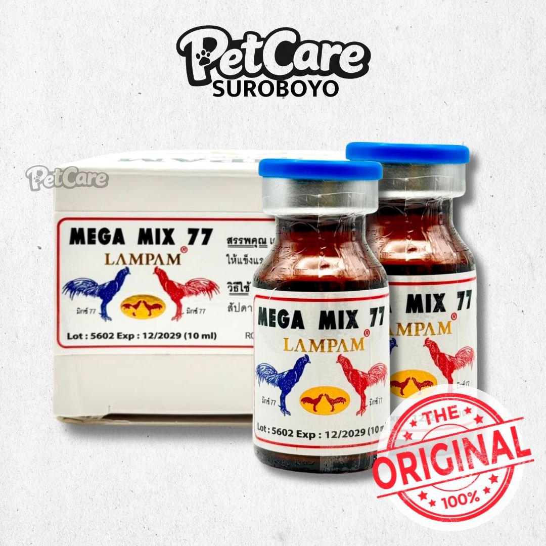 Doping Mega Mix 77 Lampam | Rawatan Ayam Lampam | Suplement Import ayam Thailand