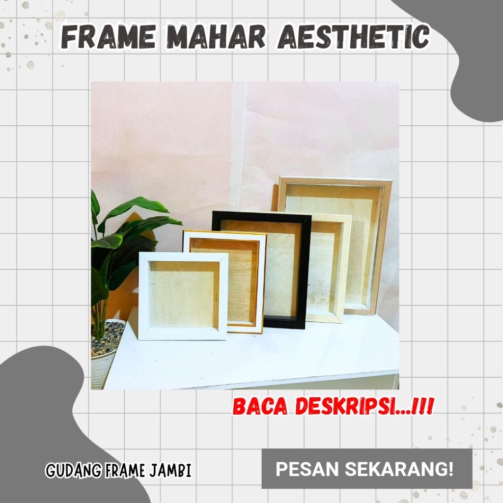 Bingkai Mahar (3D) Ukuran 30x40 Minimalis