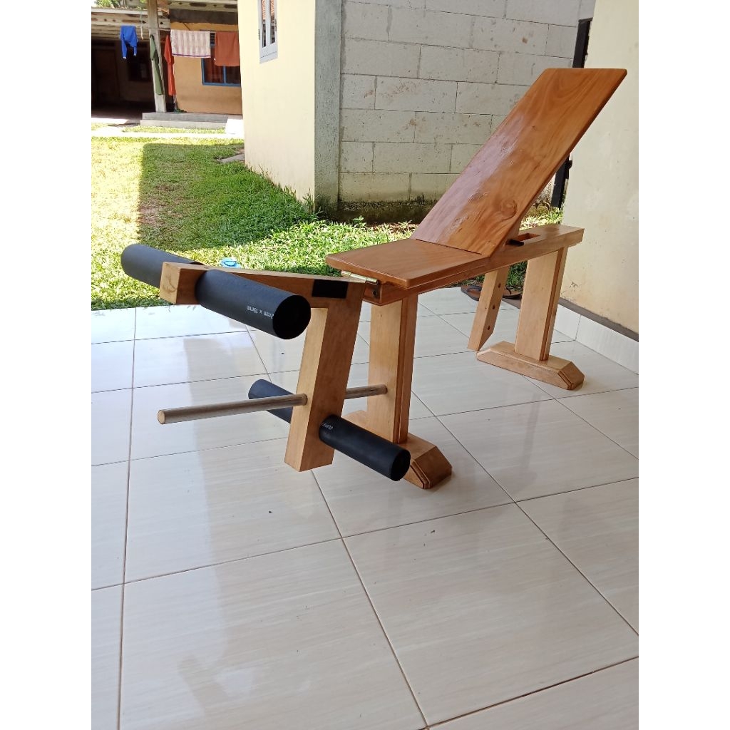 kursi olahraga bench press kayu Diye Leg Curl machine