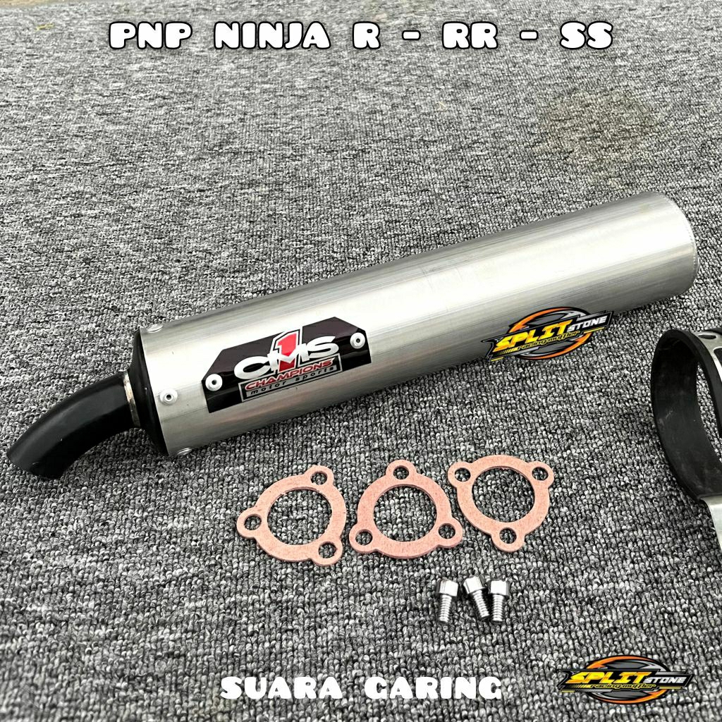 Silencer Knalpot CMS1 PNP Ninja 2Tak R RR SS Aluminium Las Anti Bocor Suara Garing
