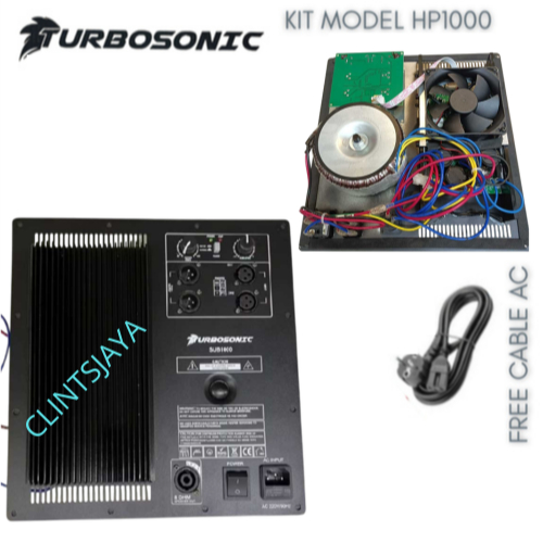 TURBOSONIC SUB1000 KIT POWER AKTIF SUBWOFER 600 WATT CLASS D ORIGINAL