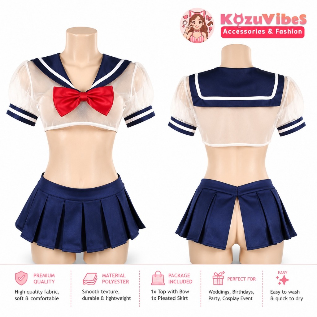 Kozuvibes Cosplay Sailor Moon Pelaut Seragam Sekolah Usagi Tsukino