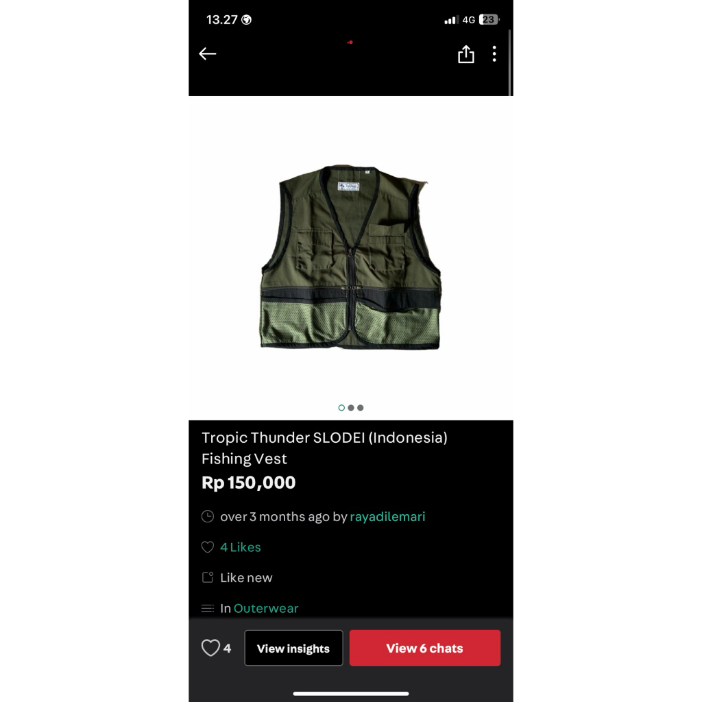Tropic Thunder SLODEI (Indonesia) Fishing Vest