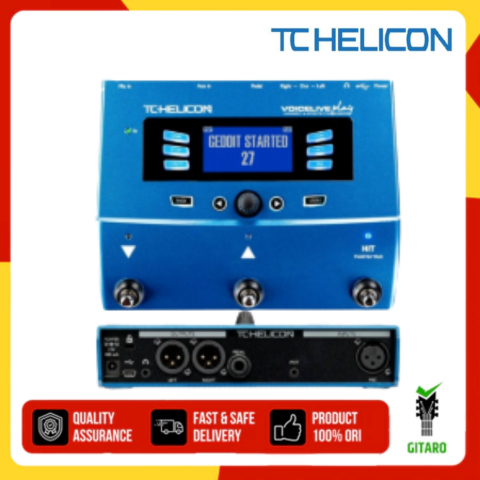 Efek Vokal TC Helicon VoiceLive Play 3 Button Vocal Effects Stombox Tc Helicon Voice Live Play