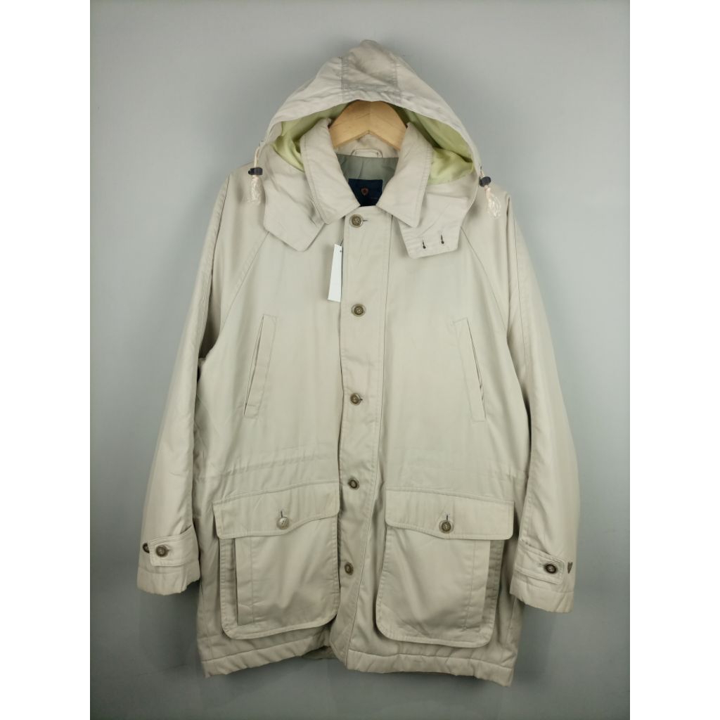 Jaket Elspia Comfort Original Parka Kanvas Tebal Vintage_Krem_Size Masuk XL