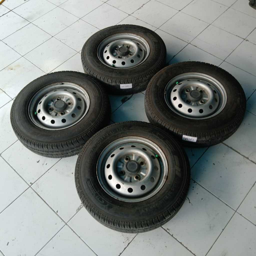 Velg Mobil Bekas Kaleng Ring 13 Lubang 4 KALENG CERRY R13X4,5 BAN 165 R13