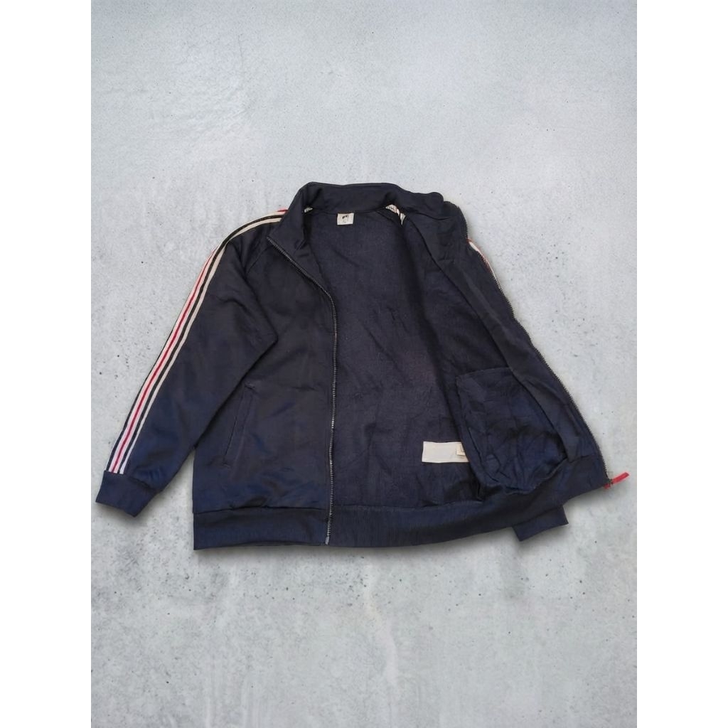 Fila Track Jacket Vintage Navy White Red Original Y2K Sport Jacket