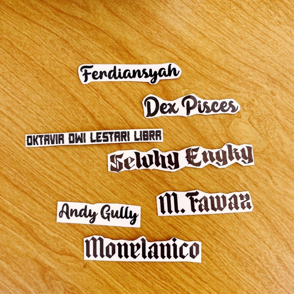 tato temporer bisa request nama kamu