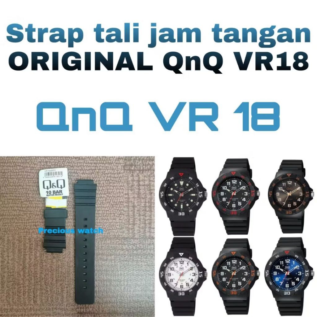 STRAP TALI JAM Q&Q VR18 TALI JAM TANGAN VR 18 VR18 ORIGINAL QnQ VR18 VR18 VR 18 VR 18J