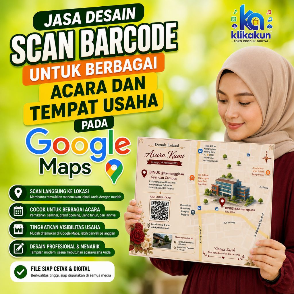 JASA DESAIN MEMBUAT DENAH / PETA ACARA MENGGUNAKAN SCAN BARCODE BISA REQUEST GAMBAR 2D / 3D