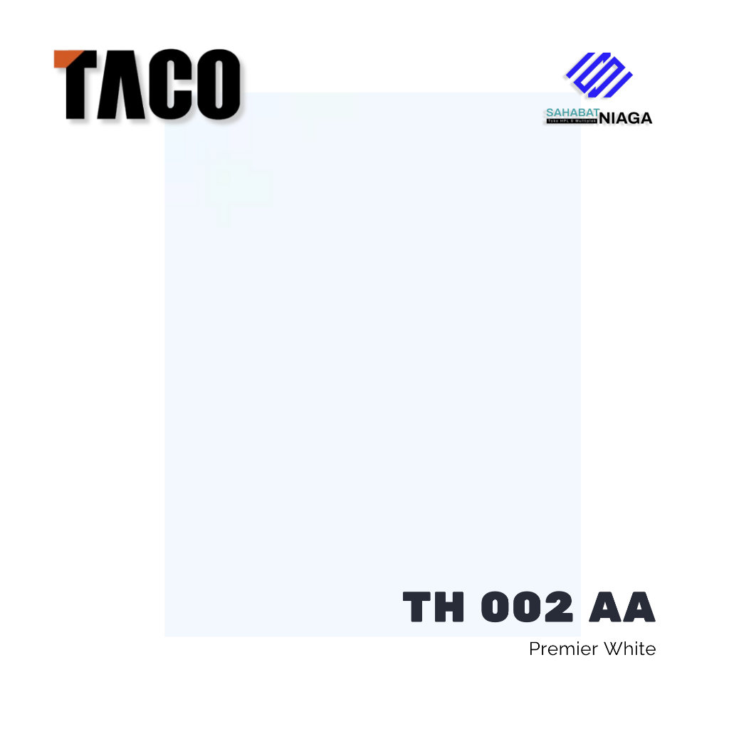 TACO HPL Solid - TH 002 AA Premier White