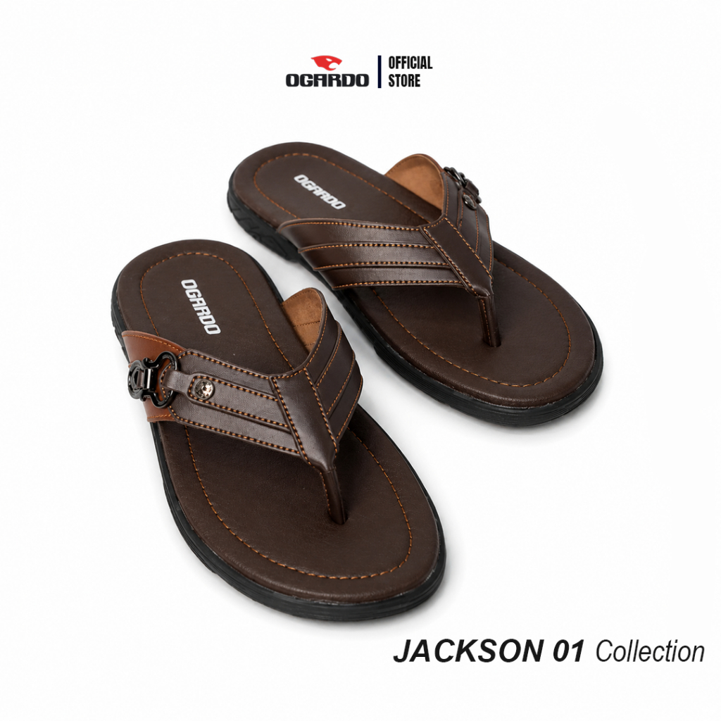 Sandal Pria Ogardo Jackson 01 – Sandal Casual Pria Kekinian Nyaman Dipakai Harian