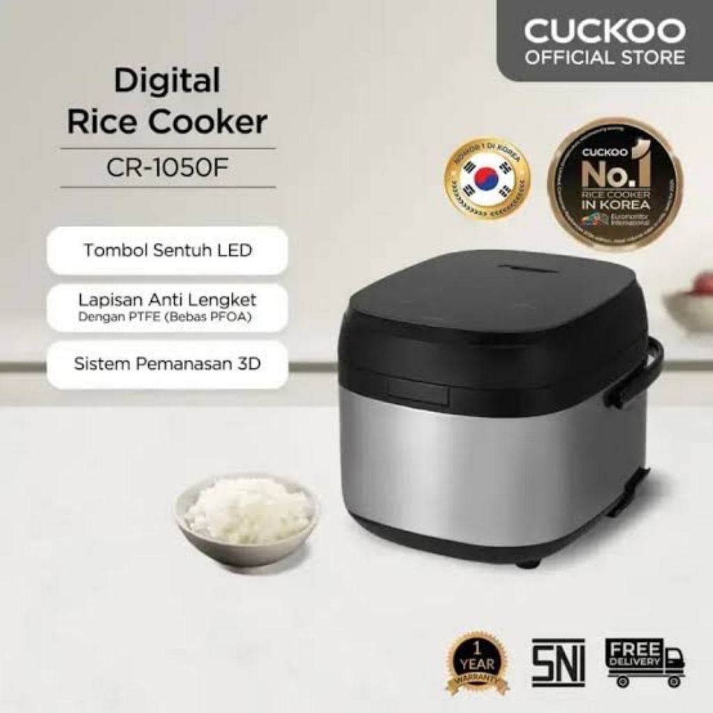 Rice Cooker Digital Cuckoo CR 1050 F Magic Com Cuckoo Digital CR-1050F Magic Com Multi Fungsi Cuckoo