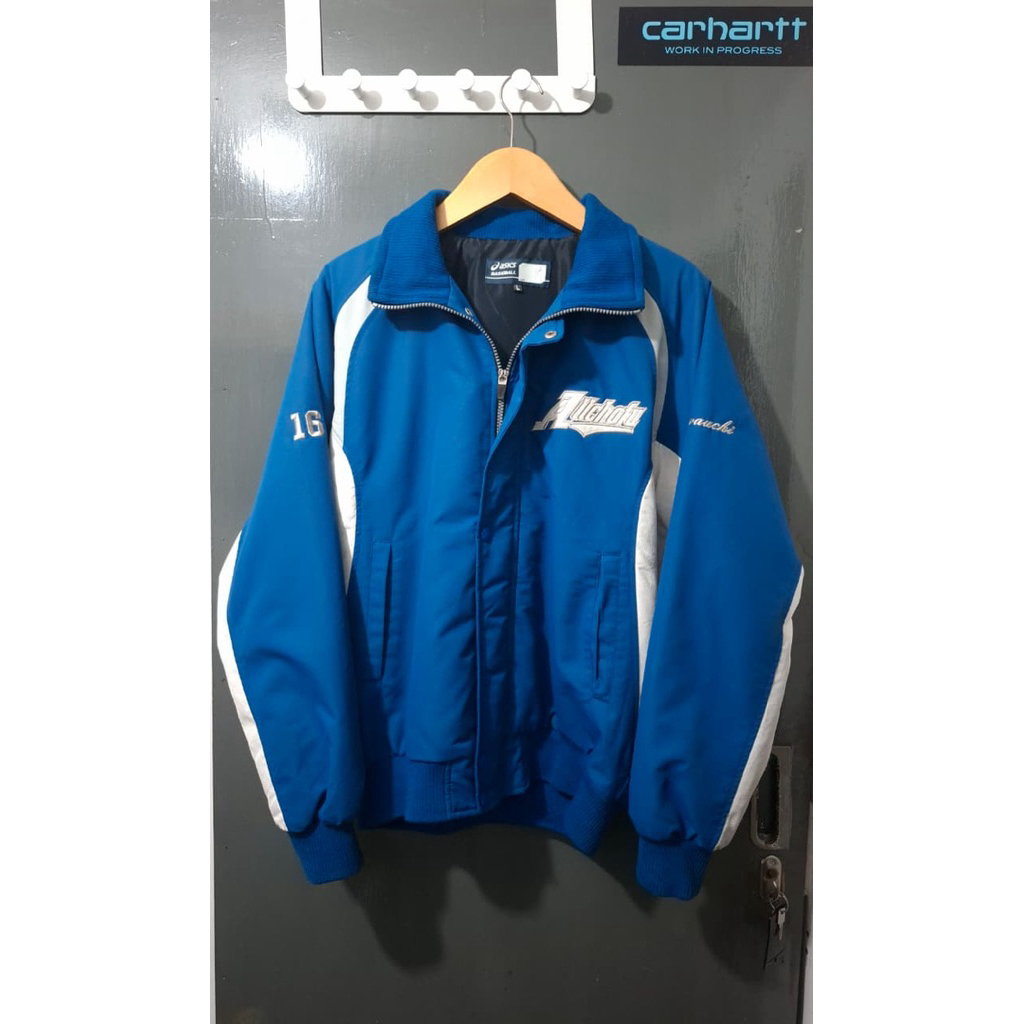 [baca desk] Preloved Jacket Asics Baseball