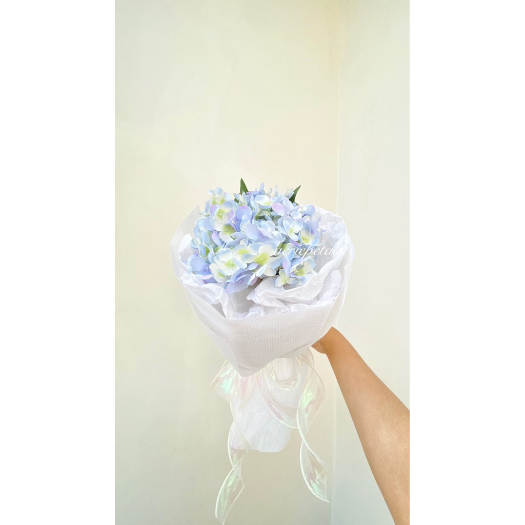 [BOUQUET BUNGA MEDAN] Artificial Single Hydrangea Bouquet