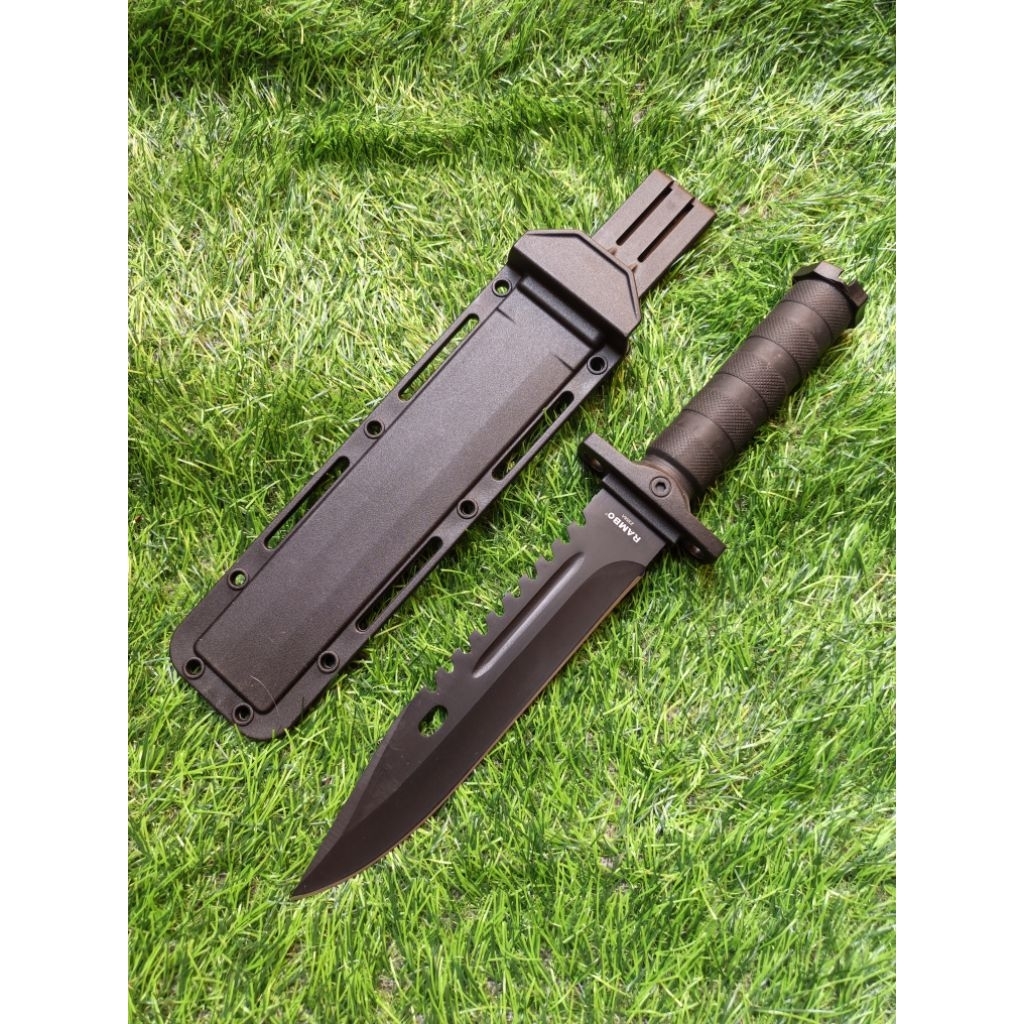Pisau Survival Rambo 2358A Outdoor Knife