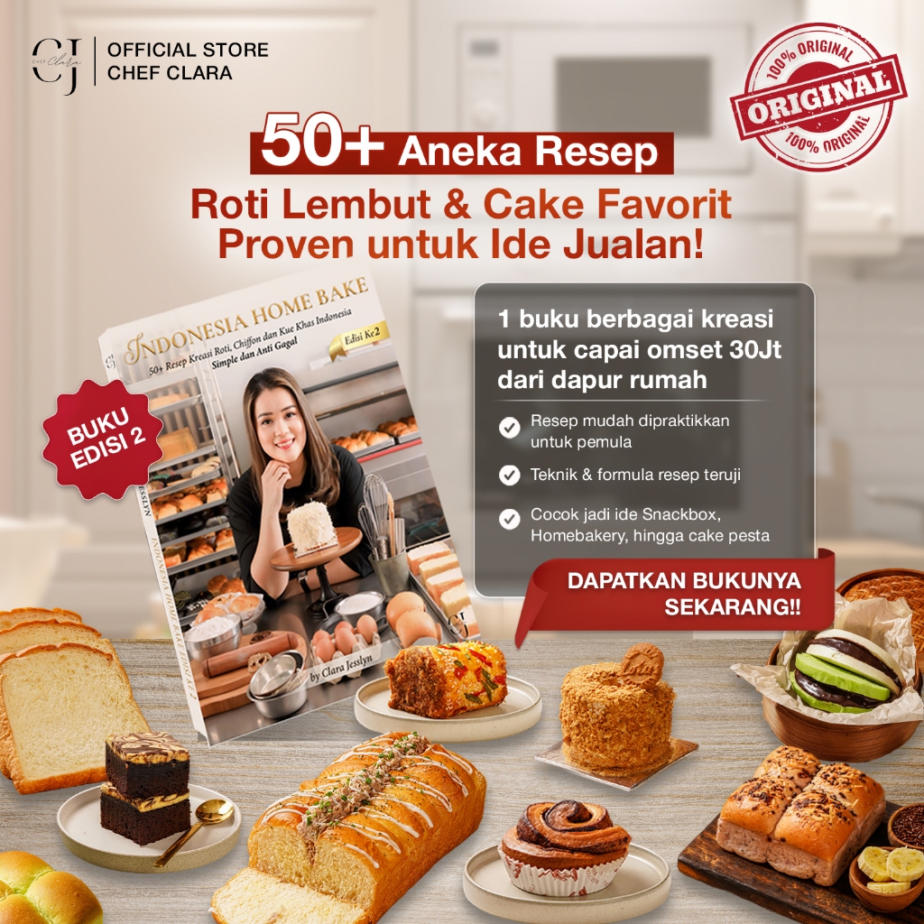BUKU RESEP EDISI 2 : 50+ Resep Bocoran Menu Bakery Premium Anti Gagal