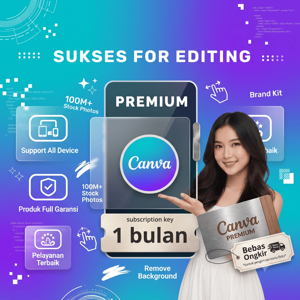 Bundle Aplikasi Edit Grafis + Template Video Reels & TikTok