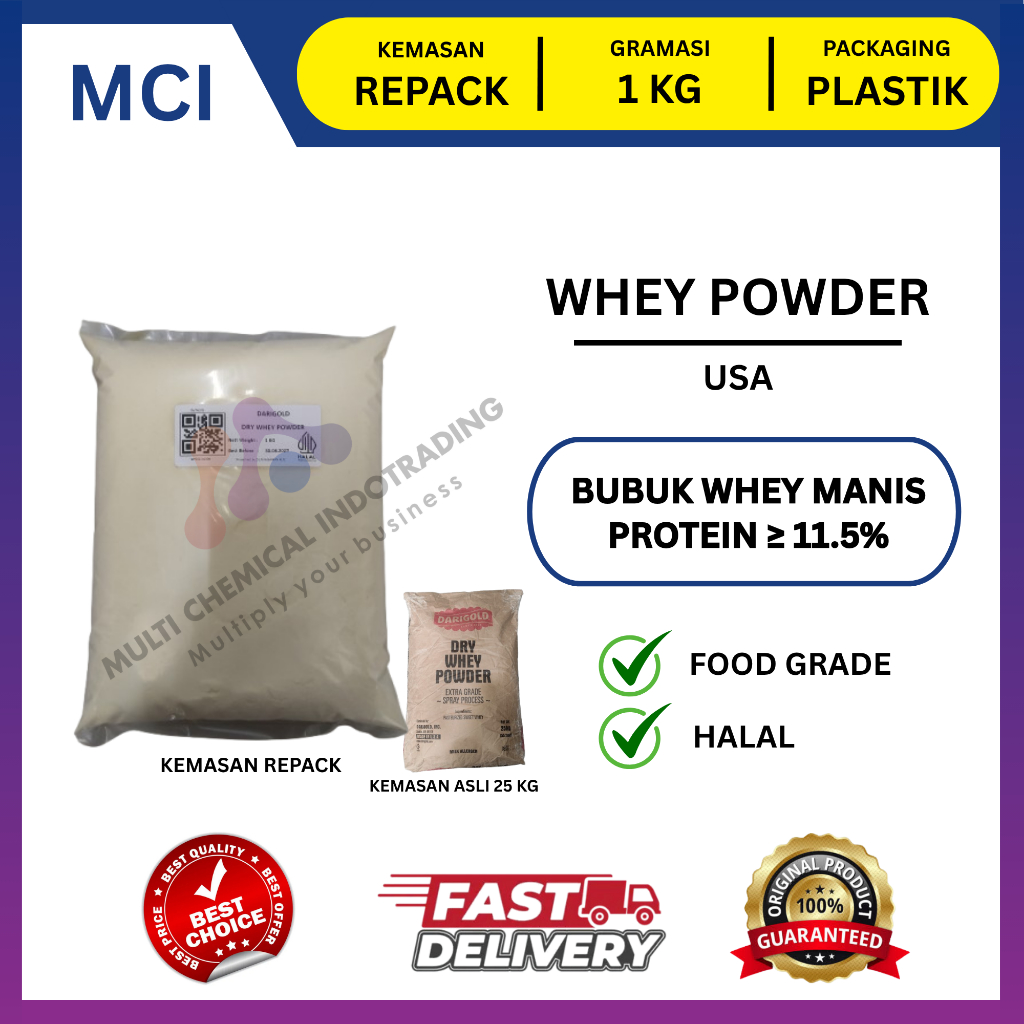 WHEY POWDER / SUSU BUBUK  / WHEY PROTEIN || 1 KG