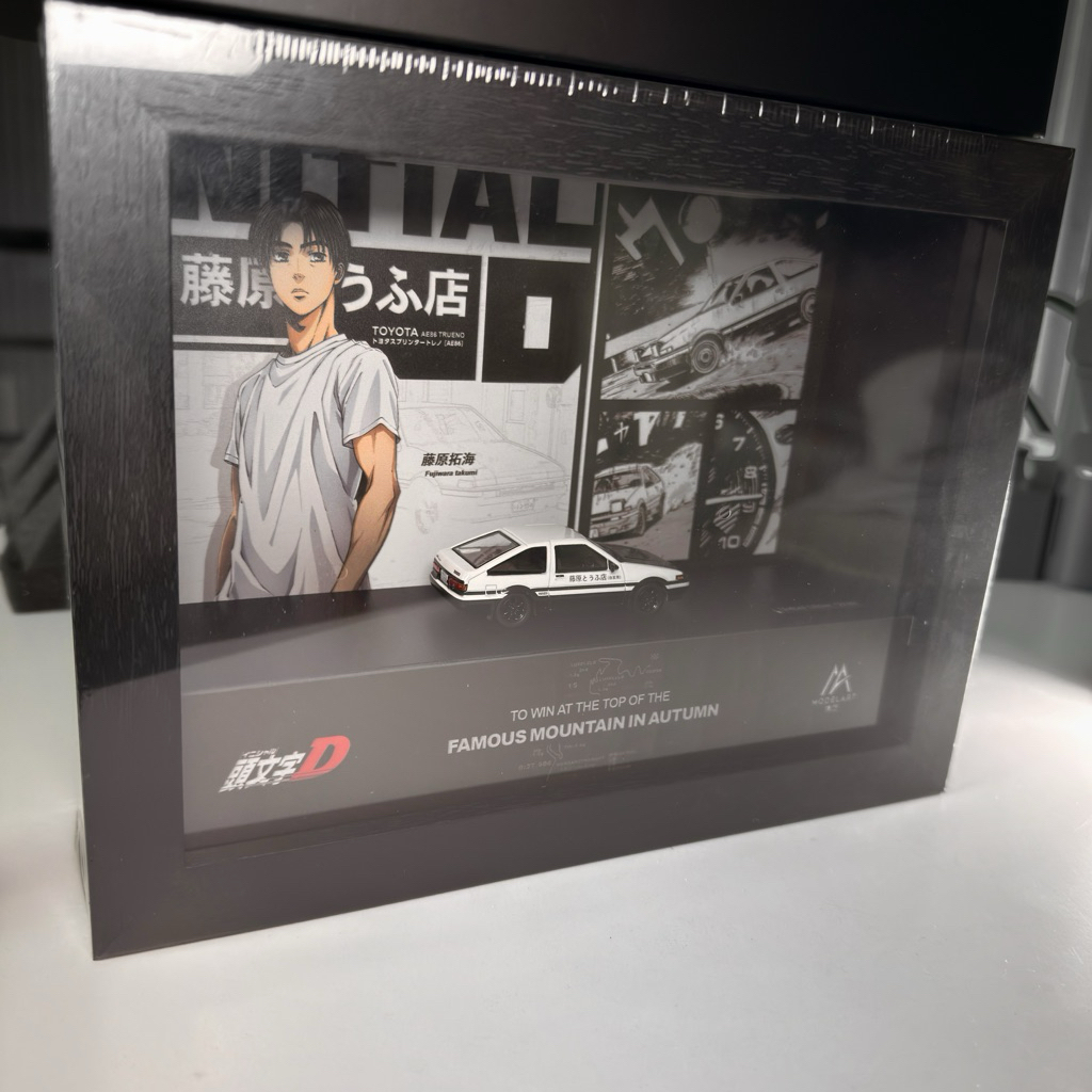 ModelArt Initial D Toyota AE86 Trueno Shadow Box Edition 233/999